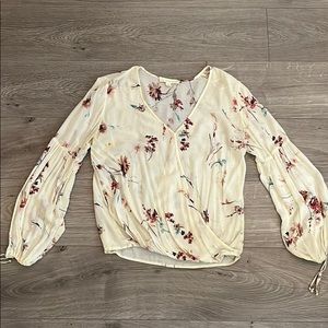 Cute cream floral top